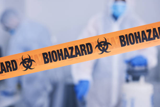 Professional Biohazard Cleanup technician working in Struthers, OH